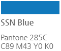 SSN Blue - Pantone 285C C89 M43 Y0 K0